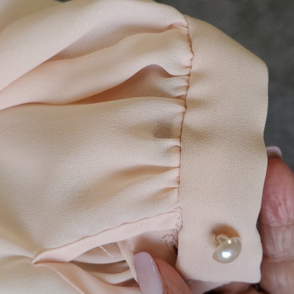 Liz Robers, vintage blouse. Size 12. Long sleeves, chiffon, lovely pearl buttons - Picture 6 of 12